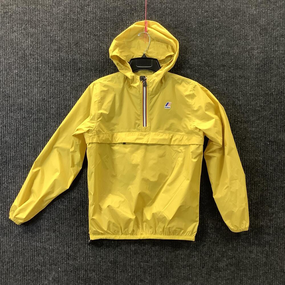 K-Way Jacket Youth 12 Years Yellow Le Vrai 3.0 Leon Pullover Windbreaker K005IC0